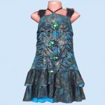 Sleevless Frock(Stitched) for Kid-SB-KF955