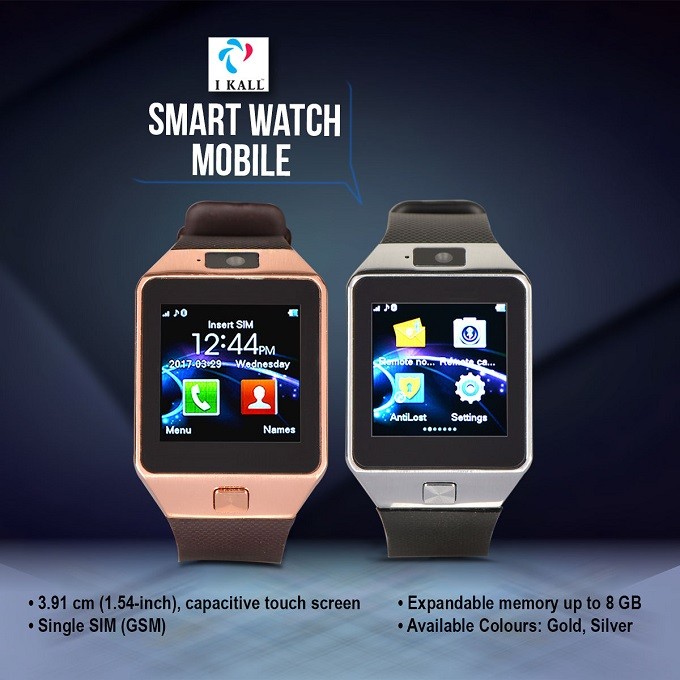 I-Kall-Smart-Watch-Mobile-online shopping-shopnobari