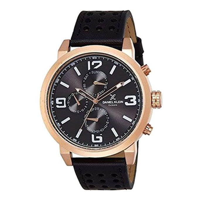 Daniel Klein DK10910-3 Leather Chronograph Watch
