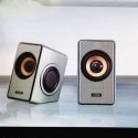3D SOUND DOUBLE MINI MULTIMEDIA SPEAKER-SILVER