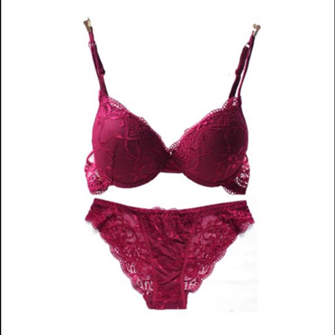 cotton-push-up-bra-Absolute-luxury-lace-sexy-red-wine-under-the-thin-thick-underwear-bra