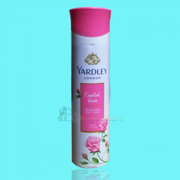 Yardley লন্ডন ইংলিশ রোজ  Deodorant স্প্রে মেয়েদের জন্য 150ml