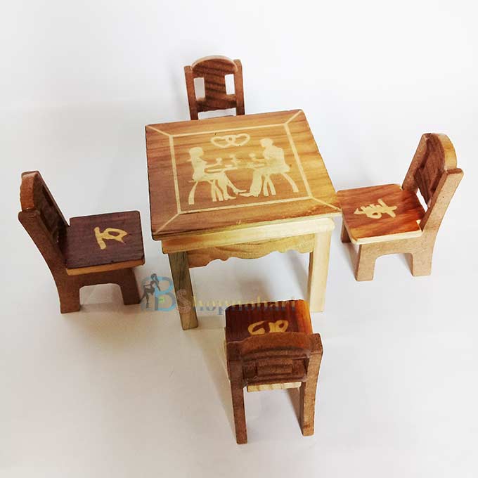 Wooden Small Table-Chairs Toy set for Kids