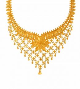 Yellow Gold plated Necklace for Women-bd online shopping