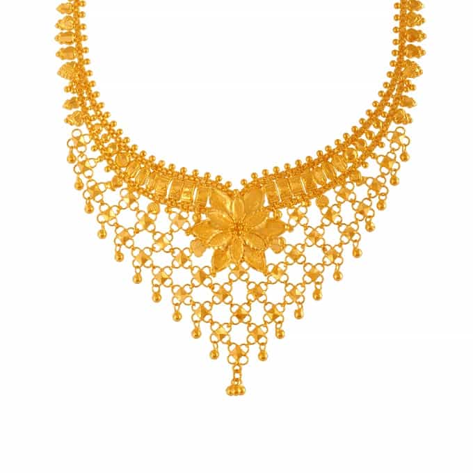 Yellow Gold Plated Necklace for Women