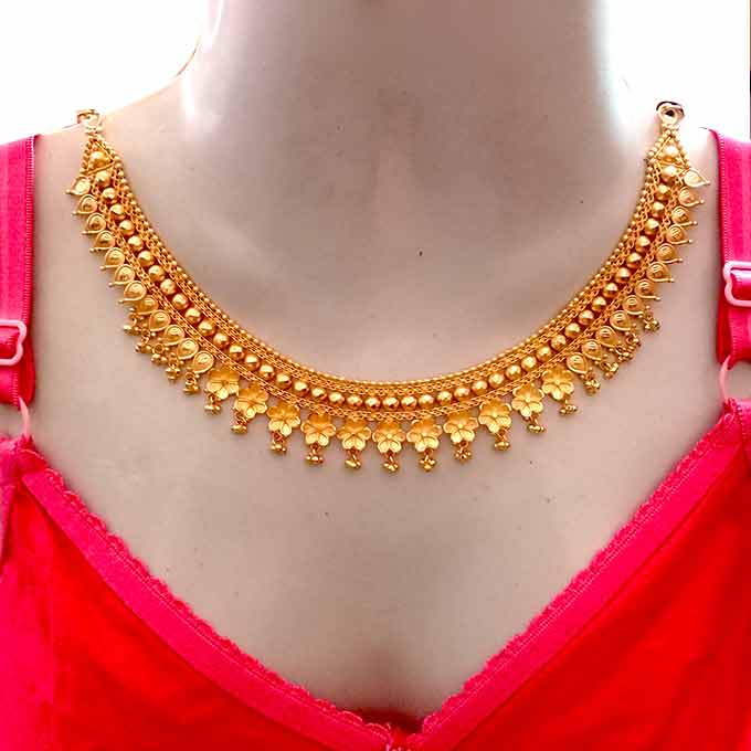 22kt Yellow Gold Plated Necklace for Women