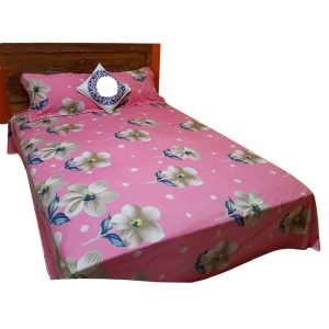 Double Size Cotton Bed Sheet-multi-color