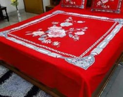 Double Size Cotton Bed Sheet Set