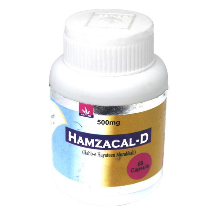 Hamzacal-D - Natural Remedies For Calcium Deficiency - 60 Capsule