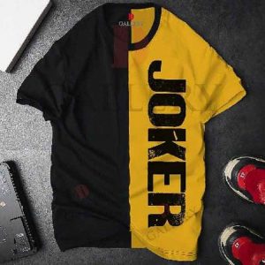 Men's-Joker-Premium-T-Shirts-Black-And-Yellow