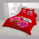 King Size Cotton Bed Sheet with Matching 2 Pillow Covers – Multicolor – BD0021