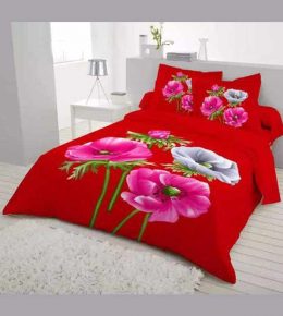 King-Size-Cotton-Bed-Sheet-with-Matching-2-Pillow-Covers---Multicolor---BD0021