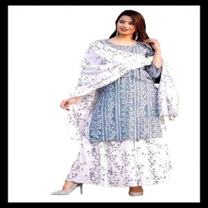 Unstitched Cotton Exclusive, Fashionable Block Printed Three Piece