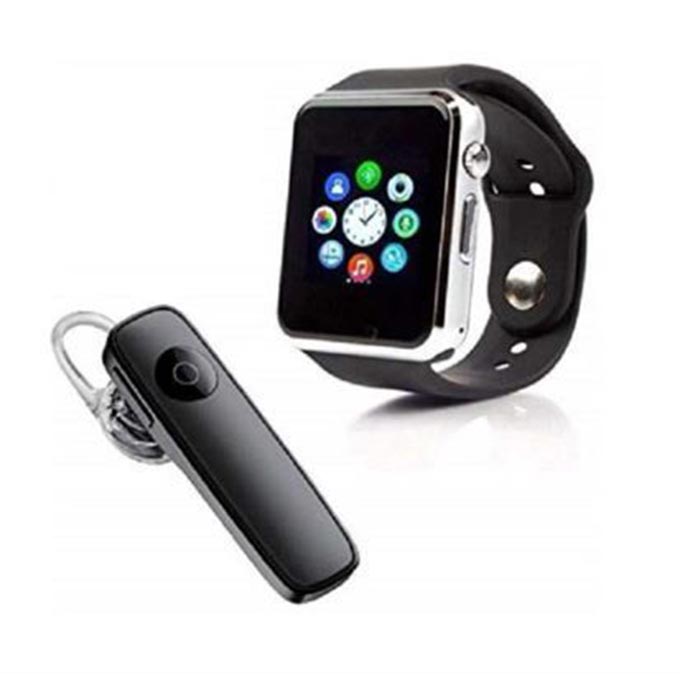 Combo A1 Sim Supported Smart Watch With Bluetooth Headphone – Wlb