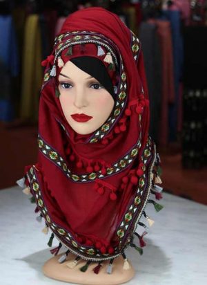 Fashionable-Hijab---C008(Red)---Elb-bd-online-shop