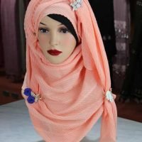 Fashionable-Hijab---C015(Papaya)---Elb-online-shopping-in-bangladesh
