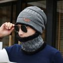 Original Knitted Winter Hat with Neck Warmer