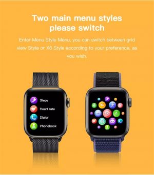 New X6 Full Touch Smart Band Bluetooth Call Message Reminder Smartwatch Health Tracker Sport Wristband - 2rgg-shopnobari