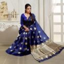 Banarasi Silk Saree – S026 Blue