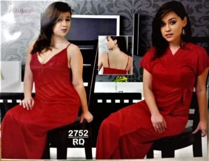 Fashionable Stylish And Comfortable Night Dress-Rd-2752-2 part long