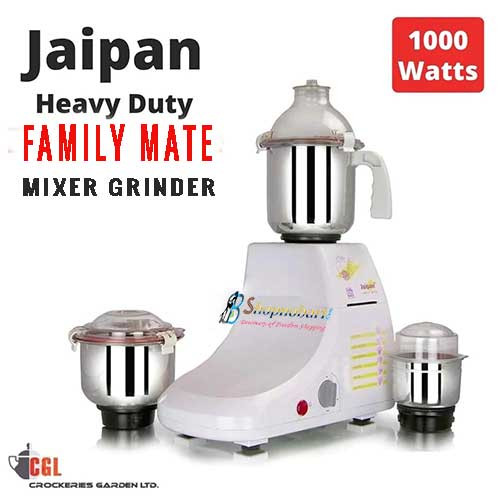 Jaipan Heavy Duty Family Mate 1000w Mixer Grinder Blender