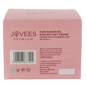 JOVEES Premium Skin Renewing Radiant Day Cream SPF 40 PA+++ (50 g)