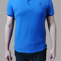 Men’s short sleeve polo shirt Sky Blue