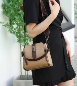 Luxury Crossbody Shoulder Bag for Women-Khaki