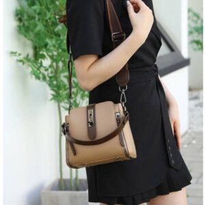 Luxury Crossbody Shoulder Bag for Women-Khaki