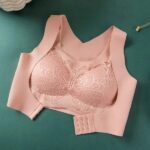 Posture Corrector PUSH up Bra for Chest Binder and Back Pain Support Pink