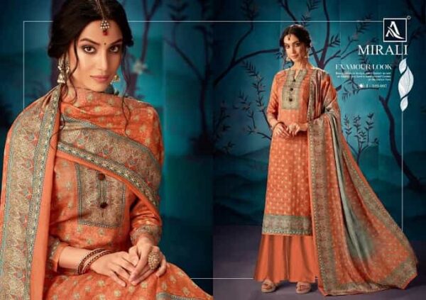 Alok Mirali Unstitched Three Piece