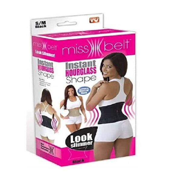 মহিলাদের জন্য মিস বেল্ট স্লিমিং বেল্ট - কালো