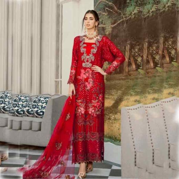 Ramsha Heavy Embroidery  Three Pieces
