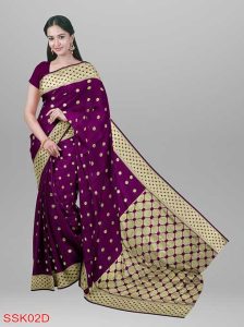 Top Silk Sharee-Magenta